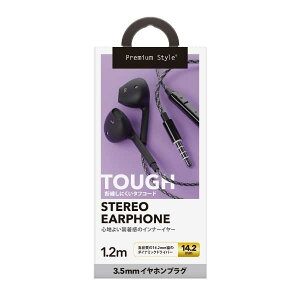 Premium Style 3.5mm�C���z���v���O �X�e���I�C���z�� �^�t�P�[�u��/�C���i�[�C���[�^�C�v �u���b�N PG-SETC1BK1
