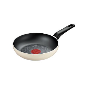 ティファール フライパン 20cm ガス火専用 PFOAなどの有害物質不使用 こびりつきにくさ長持ち 「パリ・コレクション フライパン」 アイボリー B69102