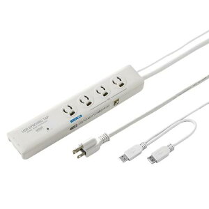 125V/15Ax2mUSB�A���^�b�v(4��/TEL���K�[�h) 260×50×34(H)mm