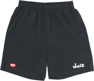 JUIC (ジュウイック) 卓球 ゲームパンツ Jハーフ レボ 男女兼用 JTTA公認ユニフォーム ブラック (BK) XSサイズ 5625