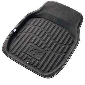 ボンフォーム(BONFORM) バケットマット Leeタフマット 前席1枚 48x62cm ブラック 6477-01BK