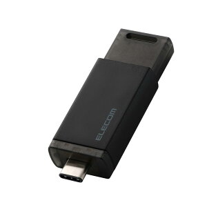 エレコム 外付けSSD USB10Gbps対応 ノック式 自動シャッター コネクタ保護 Type-C 250GB ブラック ESD-ESK0250GBK