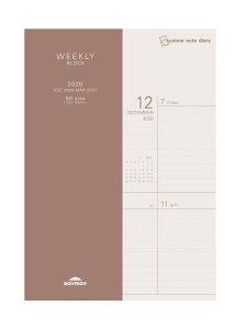 CC 蒠 2026 XPW[ VXem[g_CA[ EB[N[ ubN B6 RFDR26101 2025N 12n܂