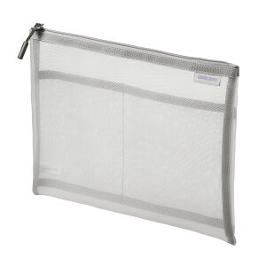 サンワサプライ マルチメッシュケース 255×10×200mm グレー IN-MS3GY