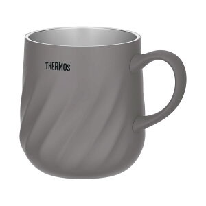 サーモス 真空断熱マグカップ 450ml ダークグレー 食洗機対応 保温保冷 丸みを帯びた可愛らしいデザイン JTDー450 DGY