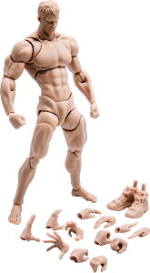 WIND TOYS 1/12スケール PVC&POM製 超可動フィギュア 男性素体 ホワイト