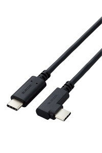 �G���R�� usb c �P�[�u�� USB2.0 Type C & Type C L���R�l�N�^ ���炩 60w USB Power Delivery�Ή� �u���b�N 2m U2C-CCLY20NBK