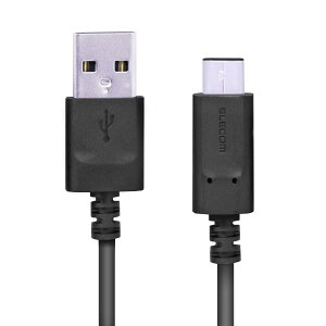�G���R�� USB TYPE C �P�[�u�� �^�C�vC (USB A to USB C ) 3A�o�͂Œ��}���[�d USB2.0�F�ؕi 0.15m �yiPhone15 �Ή����؍ρz �u���b�N MPA�[AC01NBK