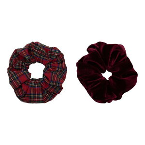 MIMI&LULA Giant tartan scrunchies