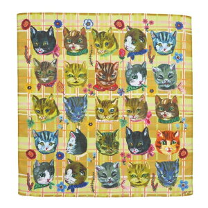Nathalie Lete �i�^���[���e Handkerchief Cats-YE