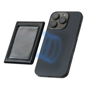 �G���R�� �`�F�L�p�A�N�Z�T�� �t�H�g�t���[�� �`�F�L���[ �}�O�l�b�g�z���� Magsafe�Ή� �ȒP���E �Ղ�����t�H���� �����h�~�t���b�v�J�o�[ �u���b�N IC-PCMGBK