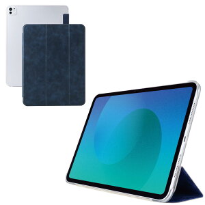 �G���R�� iPad Pro 13�C���` (M4) �P�[�X �J�o�[ 2�̊p�x���߉\ �t���b�v�t�� �N���A�P�[�X �X���[�v���[�h �l�C�r�[ TB-A25PLWVNV