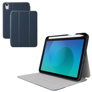 �G���R�� iPad mini (A17 Pro 2024�N) mini (��6����) �P�[�X �J�o�[ �I�[�g�X���[�v/�E�F�C�N �t���[�A���O�� �X�^���h Apple Pencil���[ �l�C�r�[ TB-A25SSANV