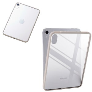 �G���R�� iPad mini (A17 Pro 2024�N) mini (��6����) �P�[�X �J�o�[ �w�ʃN���A �|���J�[�{�l�[�g�f�� ����TPU�f�� �y�� �O���[�W�� TB-A25STSLOGB