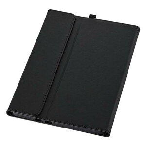 �G���R�� Surface Pro 12�C���` �\�t�g���U�[�P�[�X ��p�ی�J�o�[ �Ռ��z�� TPU ��ʕی� �t���b�v �t���[�A���O�� �^�b�`�y�����[ �L�[�{�[�h�Ή� ���������܂܏[�d�\ �u���b�N TB-MSP25PLF2CBK