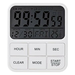 LINKSY ALL in Timer 2�̎��Ԃ��v���^�C�}�[ �J�����_�[ ���x�v ���v �A���[�� �����ؑ� LT095W 8×7×2cm �z���C�g