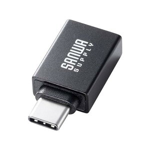 �T�����T�v���C USB5Gbps Type-C�ϊ��A�_�v�^ AtoC �A���~�R�l�N�^ �u���b�N AD-USB31CAF