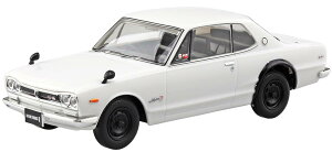 ���������ގ�(AOSHIMA) 1/32 �y�v�� �X�i�b�v�L�b�g No.16-WH �j�b�T�� C10 �X�J�C���C�� 2000GT-R �z���C�g �F�����ς݃v�����f�� (������)