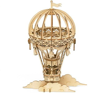 DIY 3D�ؐ����f���p�Y�� �M�C�� Rolife Modern 3D Wooden Puzzle HOT AIR BALLON