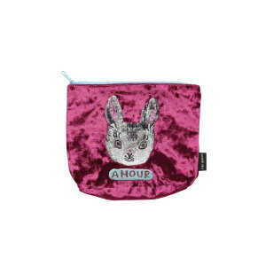 Nathalie Lete �i�^���[ ���e Velour Pouch BLANCHE /511424