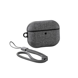 �G���R�� AirPods Pro 3 ��3���� 2025�N�p �t�@�u���b�N�^�b�`�P�[�X �Ռ��z�� �S���G�A�[�N�b�V�����ی� �J���r�i�t�� magsafe�[�d ���C�����X�[�d�Ή� �O���[ AVA-AP07CCGY