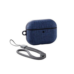 �G���R�� AirPods Pro 3 ��3���� 2025�N�p �t�@�u���b�N�^�b�`�P�[�X �Ռ��z�� �S���G�A�[�N�b�V�����ی� �J���r�i�t�� magsafe�[�d ���C�����X�[�d�Ή� �l�C�r�[ AVA-AP07CCNV