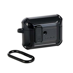 �G���R�� AirPods Pro 3 ZEROSHOCK Lock �n�C�u���b�h�P�[�X �u���b�N AVA-AP07ZEROLBK