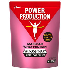 POWER PRODUCTION パワープロダクション マックスロード ホエイプロテイン ストロベリー味 3.0kg いちご たんぱく質含有率70.3%(無水物換算値)