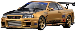 �e�B�[�P�[�J���p�j�[ (TK.Company) ignition model 1/18 TOP SECRET 34GT-R (BNR34) Gold �����i IG3847