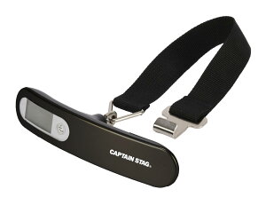 �L���v�e���X�^�b�O(CAPTAIN STAG) ���s�͂��� ���Q�b�W�X�P�[�� �d�q�͂��� �ő�50kg ���܈����@�\ CS-trip luggage scale �u���b�N UV-3017
