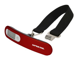 �L���v�e���X�^�b�O(CAPTAIN STAG) ���s�͂��� ���Q�b�W�X�P�[�� �d�q�͂��� �ő�50kg ���܈����@�\ CS-trip luggage scale ���b�h UV-3018