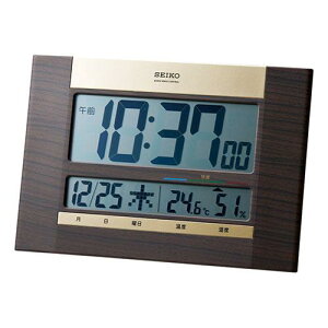 �Z�C�R�[�N���b�N(Seiko Clock) �|�����v �u�����v���p �d�g �f�W�^�� �J�����_�[ ���ؖ� 18×26×2.2cm SQ440B
