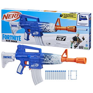 �n�Y�u��(HASBRO) �i�[�t �t�H�[�g�i�C�g Fortnite BLUE SHOCK�A10�_�[�c�N���b�v�A�G���[�g�_�[�c10�{�t���A����o�[�`�����A�C�e���R�[�h�t���A�d���u���X�^�[�A�Ώ۔N��8�ˈȏ� F4108 ���K�i