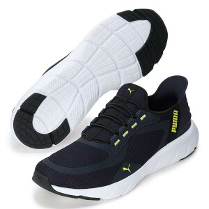 SOFTRIDE �t���b�N�X ���[�X EASE IN ALT ���C�h 26�N�t�ăJ���[ New Navy/Lux Lime/PUMA Black(08) �T�C�Y:245