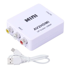 THANKO �R���|�W�b�g��HDMI�֕ϊ�����A�_�v�^ ATHA25CWH �R���|�W�b�g HDMI �ϊ� �A�_�v�^ RCA �Ԕ��� ���g���Q�[�� VHS �Â��e���r 1080p �A�b�v�X�L����
