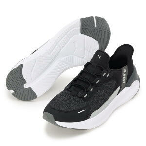 SOFTRIDE �V�����g���[ EASE IN 26�N�t�ăJ���[ PUMA Black/Silver/Shadow Gray(04) �T�C�Y:270