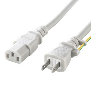 �G�X�R(ESCO) 125V/15Ax 2m �d���R�[�h (�R���Z���g-PC�ڑ��p/�� EA764CD-41 1��