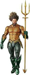 ���f�B�R���E�g�C MAFEX �}�t�F�b�N�X No.267 AQUAMAN AND THE LOST KINGDOM AQUAMAN �A�N�A�}�� (GOLD & GREEN SUIT) �S����160mm �m���X�P�[�� �h���ς� �A�N�V�����t�B�M���A