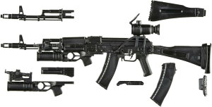 �g�~�[�e�b�N ���g���A�[�����[ 1/12 LA117 AK74M&GP25�^�C�v ���h���g�ݗ��ă����i�[�L�b�g 337072