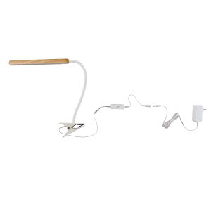 �G���p (ELPA) LED�N���b�v���C�g �X�e�B�b�N �����F �ؖڒ� �_�[�N�E�b�h �X�����f�U�C�� ���ނ��� �f�X�N���C�g �⏕�Ɩ� ������� �ԐڏƖ� SPOT-LL301N(WD)