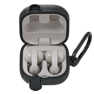 �G���R�� LinkBuds Clip �n�C�u���b�h�P�[�X �ϏՌ� �Ռ��z�� ���b�N�@�\ �G�A�[�N�b�V���� �J���r�i�t�� TOUGH SLIM PC+TPU�f�� �u���b�N TWS-SO261TSLBK