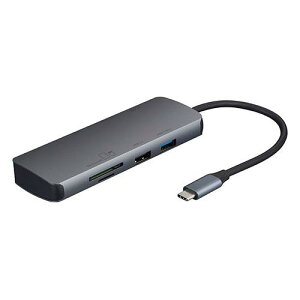 �i�J�o���V PD�Ή� Type-C8in1�}���`�R�l�N�g �h�b�L���O�X�e�[�V���� 8�̋@�\��1�ɂ܂Ƃ܂� �O���[ UD-C15GY
