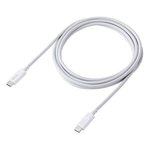 �G���R�� USB Type C �P�[�u�� 2m 240W PD�Ή� �����[�d �f�[�^�ʐM �d���������� iPhone �[�d �z���C�g MPA-CCPE20WH