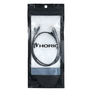 HORIC �z�[���b�N LAN�P�[�u�� UTP �J�e�S���[6A �X���� 70cm CAT6A�Ή��̃X�����^�C�v �u���b�N LC07-106SB