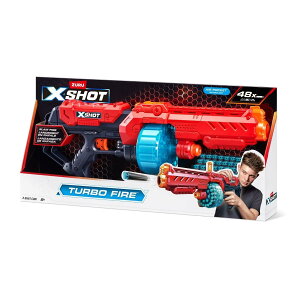 ZURU XSHOT Excel Turbo Fire �G�b�N�X�V���b�g �G�N�Z�� �^�[�{�t�@�C�A �_�[�c48�{�t�� �u���X�^�[�ߋ� �I���� �X�|���W�_�[�c 36270 ���K�i