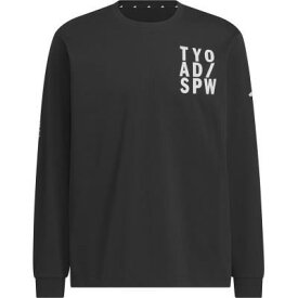 [アディダス] 長袖 Tシャツ VERBIAGE L/S メンズ RH346 ブラック (KF3697) M