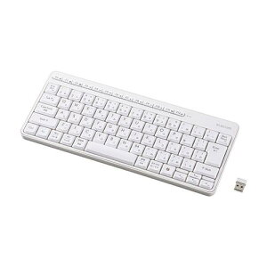 �G���R�� 2.4GHz�É��~�j�L�[�{�[�h �z���C�g TK-QT11MDMWH