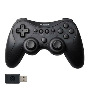 �G���R�� �Q�[���p�b�h �����E�L�� XInput DirectInput PS�n�z�u �[�d�� 13�{�^�� �u���b�N JC-GP40SBK