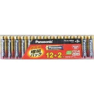 Panasonic �P3�`�A���J�����d�r 12+2�{�p�b�N ���葝�ʃp�b�N LR6XJSP/14S