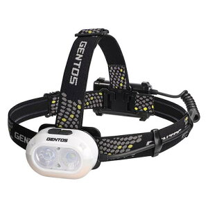 GENTOS(�W�F���g�X) LED �w�b�h���C�g USB�[�d�� �y���邳 760 ���[����/���p�_�� 3.5 ����/�㕔�F�����z ��p�[�d�r�܂��͒P3�`�d�r3�{ (�ʔ���) �g�p �{�C�X�R���g���[���w�b�h���C�g GD-V102H